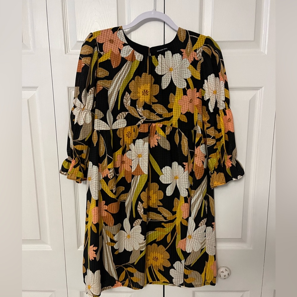 Who What Wear medium midi dress with long sleeves